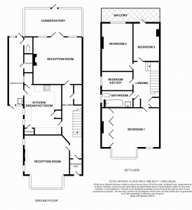 Black and White Floorplan