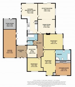 Coloured Floorplan